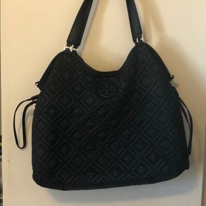 Large quilted nylon Tory Burch Tote